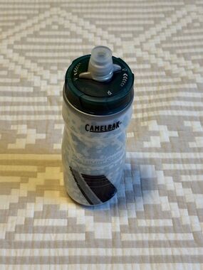 CamelBak White Bottle with Dark Teal Twist-Top